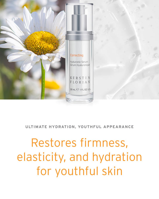 Kerstin Florian Hyaluronic Acid Serum | Moisturizing Anti-Aging Serum for Hydration & Plumpness | Paraben-Free | 1 fl oz