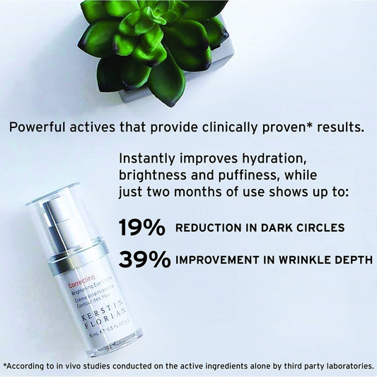 Kerstin Florian Hyaluronic Serum | Multi Vitamin Day Creme SPF 30 | Brightening Eye Creme Set | Complete Anti|Aging Set | Hydrating Skincare