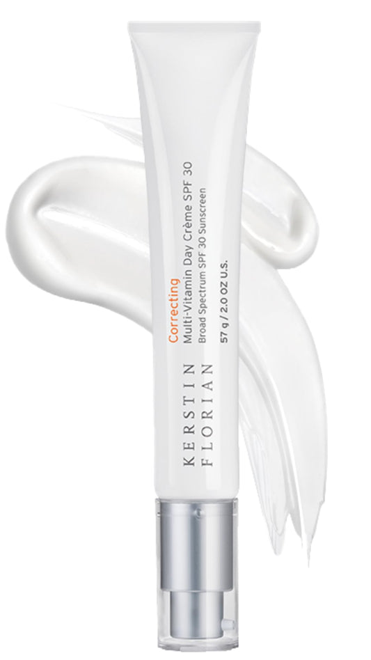 Kerstin Florian Multi Vitamin Day Creme SPF 30 | Daily Facial Moisturizer with Natural Zinc Oxide | Sunscreen with UVA and UVB Protection | Oil Free (2 oz)