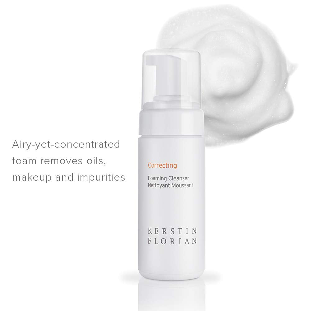 Kerstin Florian Correcting Foaming Cleanser | Salicylic Acid & BHA Deep Cleansing Face Wash for Oily Skin | 3.4 fl oz