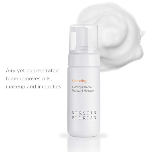 Kerstin Florian Correcting Foaming Cleanser | Salicylic Acid & BHA Deep Cleansing Face Wash for Oily Skin | 3.4 fl oz