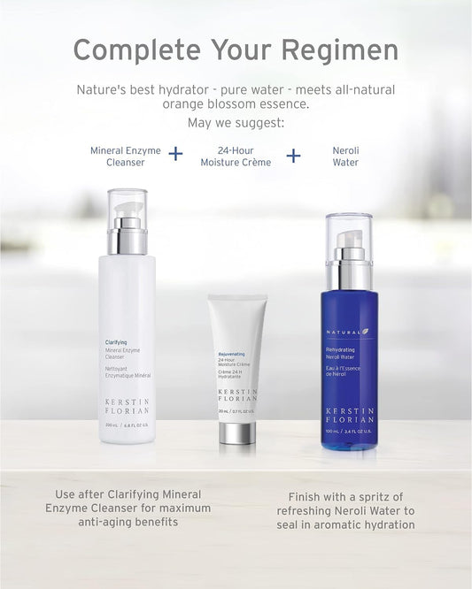 Kerstin Florian 24 Hour Moisture Creme | Travel Size | Anti Aging Face Moisturizer with Vitamin E | Hydrating Anti|Wrinkle Cream to Smooth Fine Lines | 1 fl oz