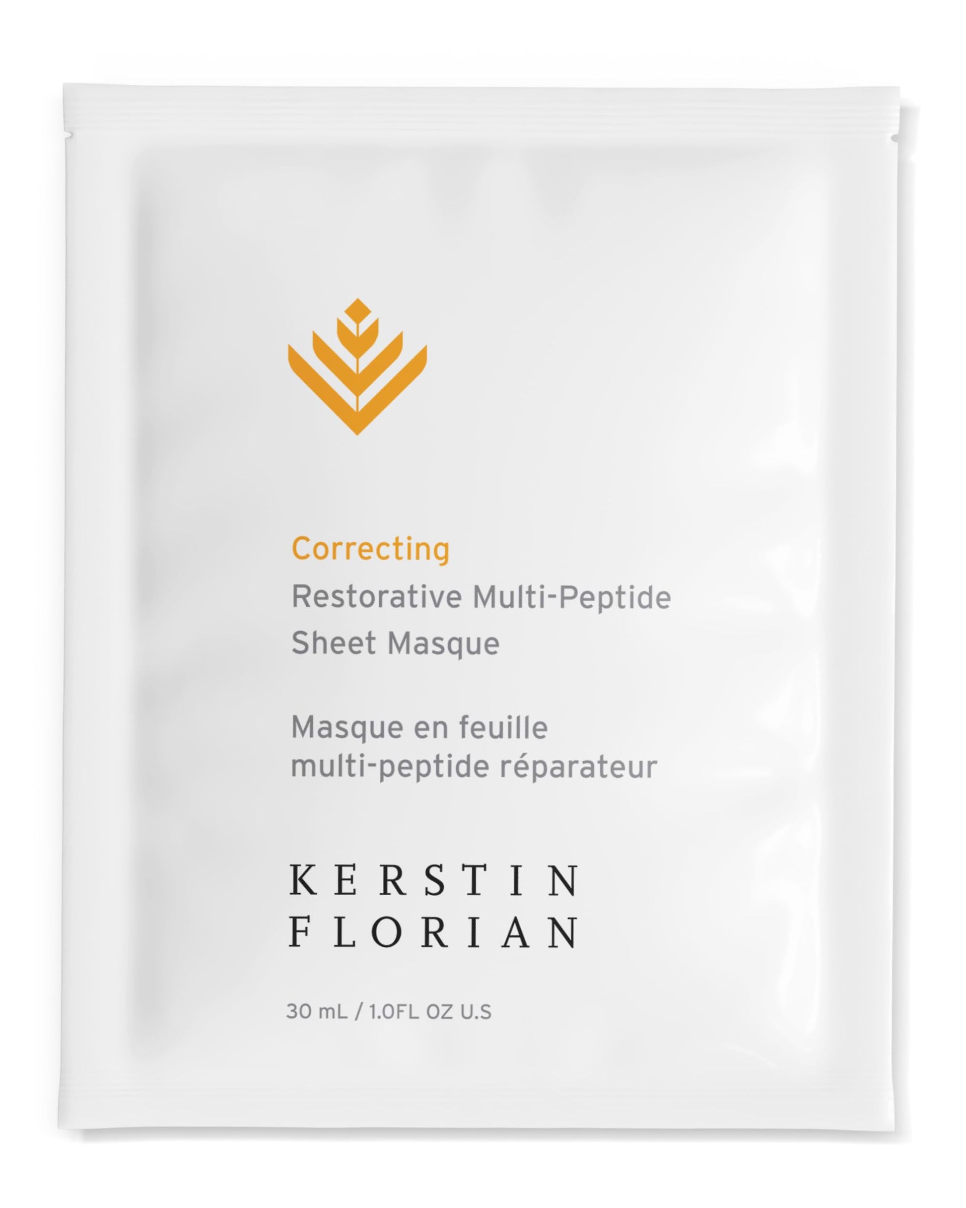 Kerstin Florian Restorative Multi-Peptide Sheet Masque | Hydrating & Firming Face Mask | Peptides & Hyaluronic Acid for Smooth, Radiant Skin | Advanced Sheet for Deep Absorption