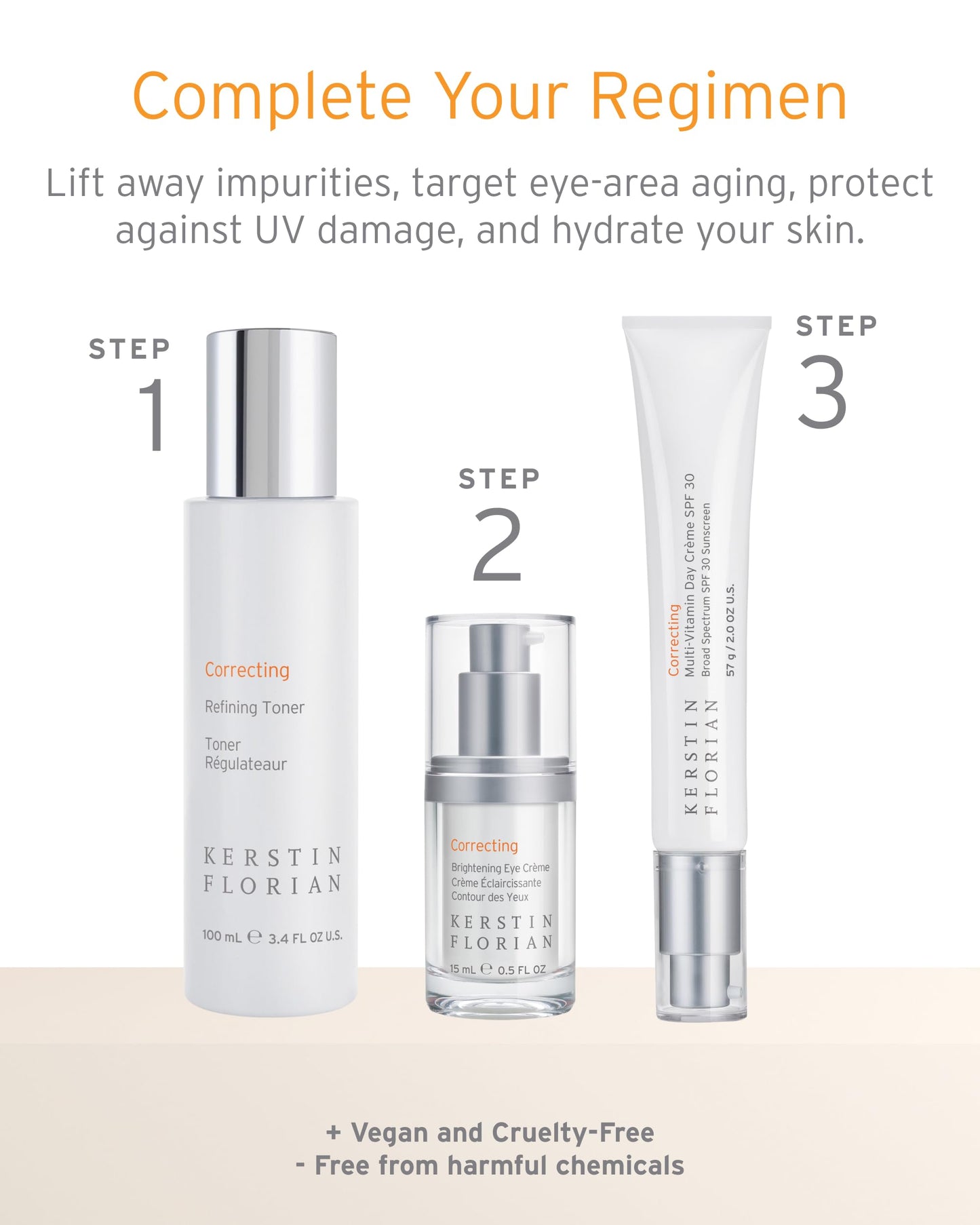 Kerstin Florian Brightening Eye Creme | Anti Aging Under Eye Cream | Effective Ingredients to Reduce Dark Circles, Puffiness, Fine Lines & Wrinkles (.5 fl oz)