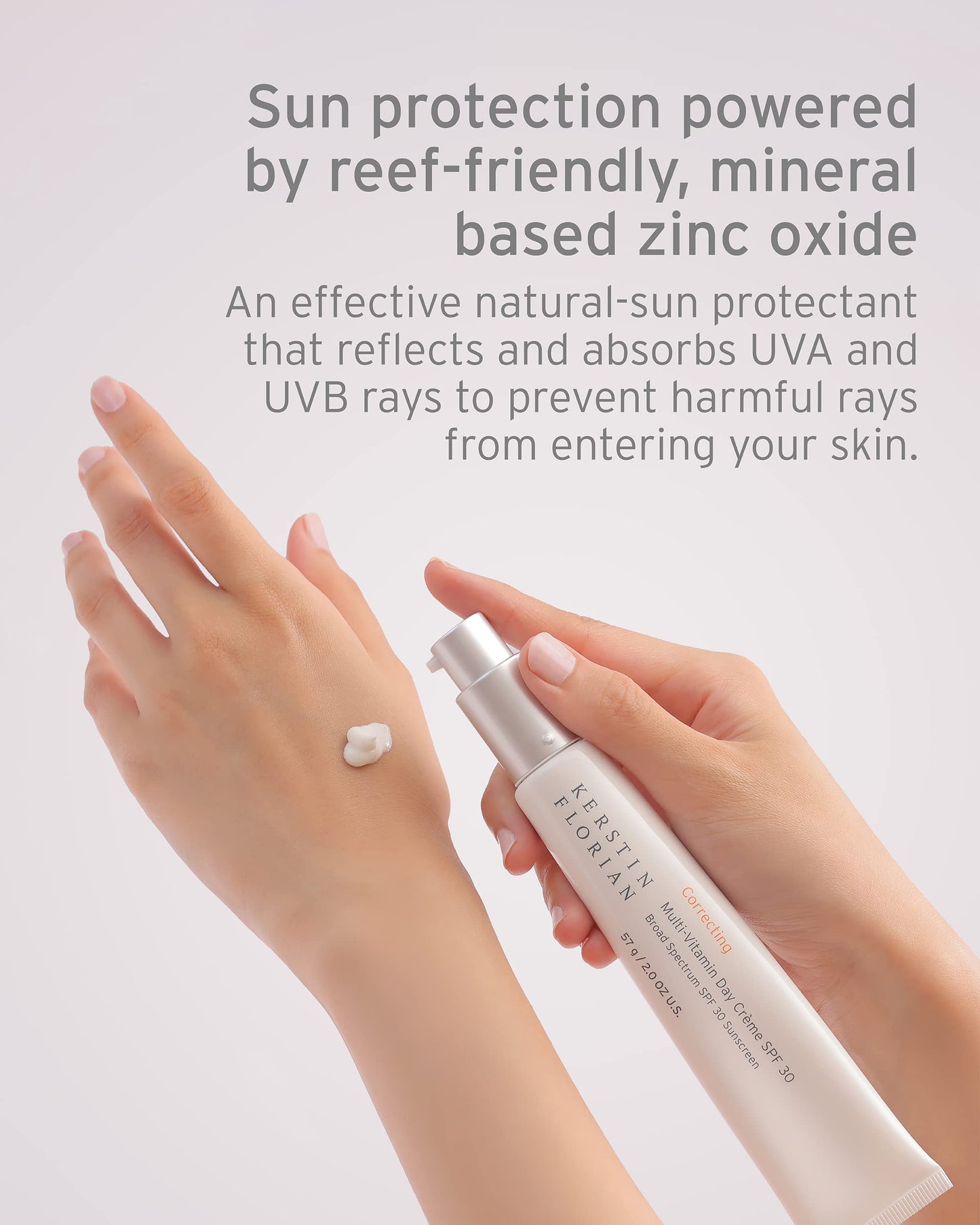 Kerstin Florian Multi Vitamin Day Creme SPF 30 | Daily Facial Moisturizer with Natural Zinc Oxide | Sunscreen with UVA and UVB Protection | Oil Free (2 oz)