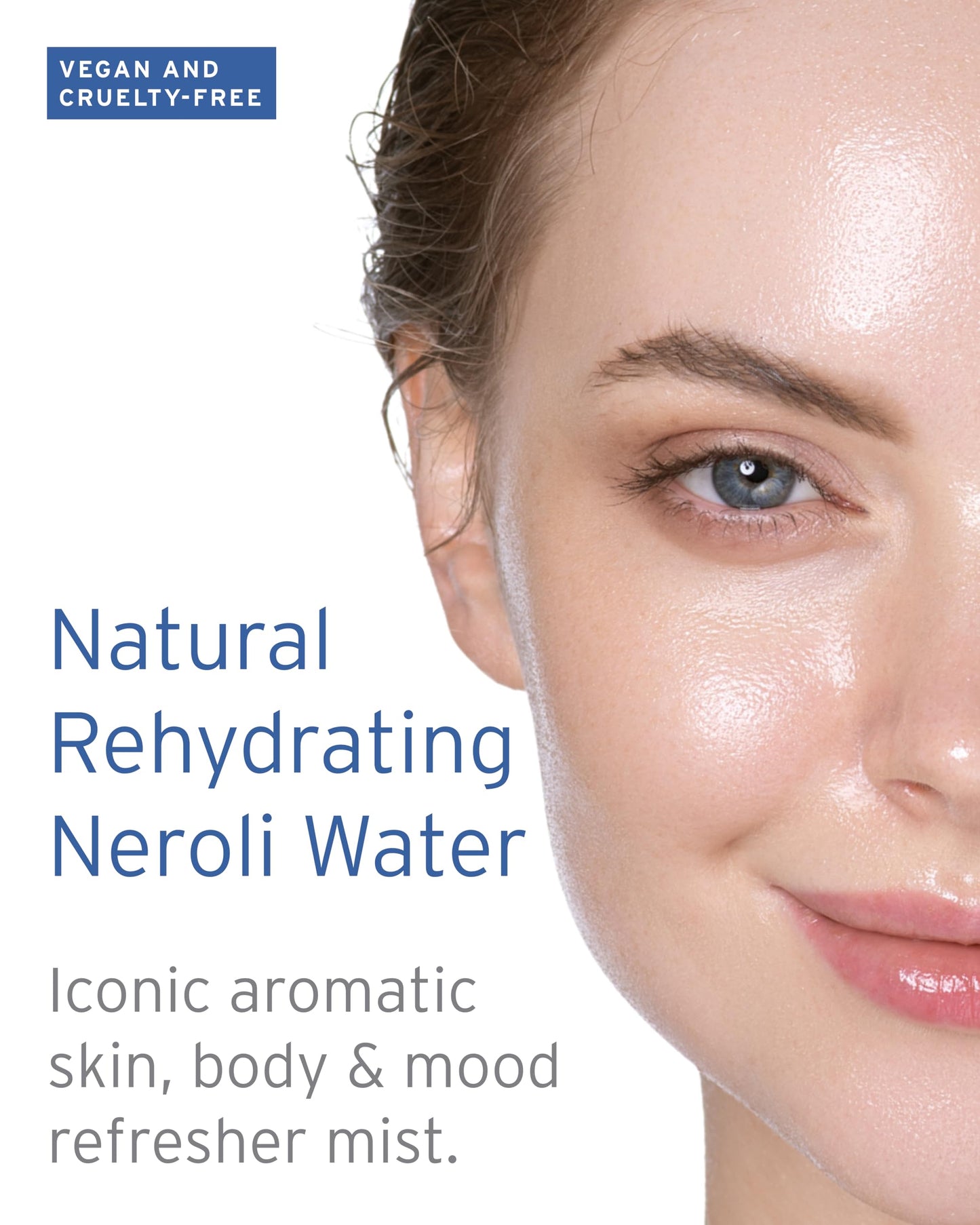 Kerstin Florian Neroli Water Face Mist | Orange Blossom Aromatherapy Spray | Hydrate & Refresh Skin with Probiotics & Peptides | All Natural | Vegan | Cruelty Free (1.0 fl oz)