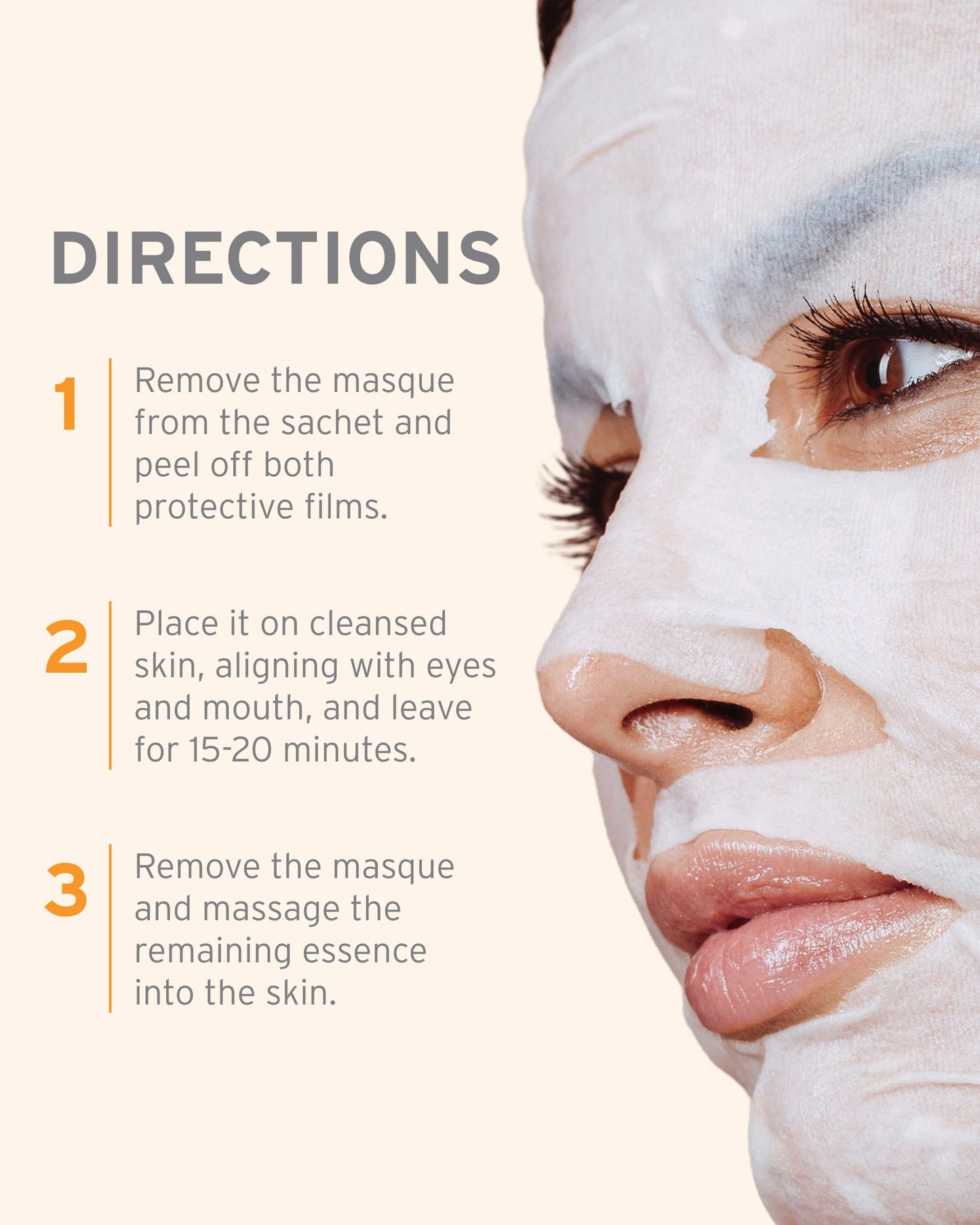 Kerstin Florian Restorative Multi-Peptide Sheet Masque | Hydrating & Firming Face Mask | Peptides & Hyaluronic Acid for Smooth, Radiant Skin | Advanced Sheet for Deep Absorption