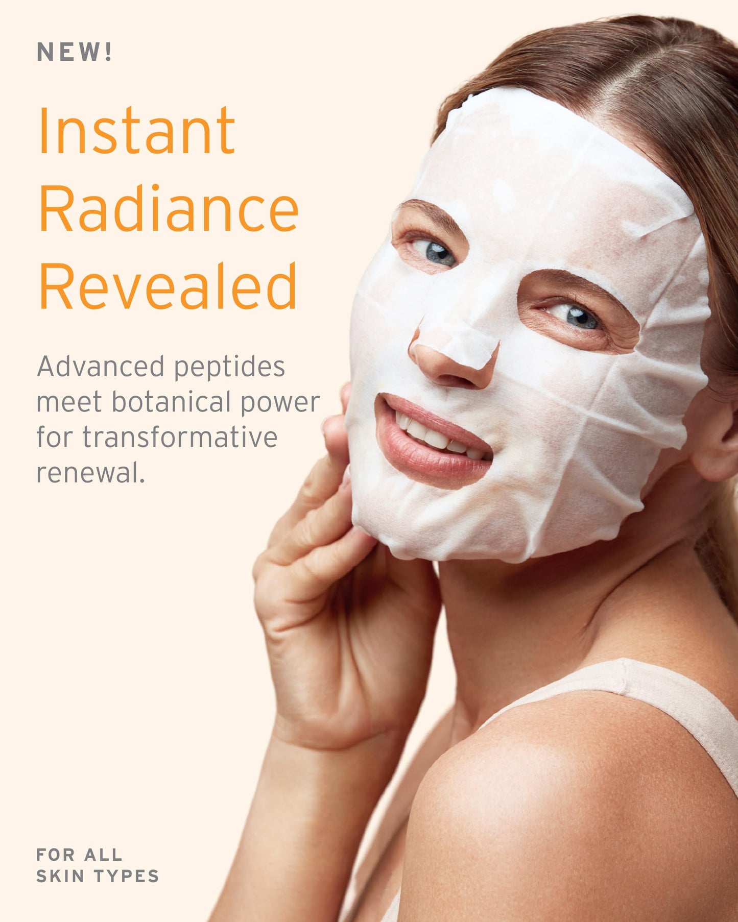 Kerstin Florian Restorative Multi-Peptide Sheet Masque | Hydrating & Firming Face Mask | Peptides & Hyaluronic Acid for Smooth, Radiant Skin | Advanced Sheet for Deep Absorption